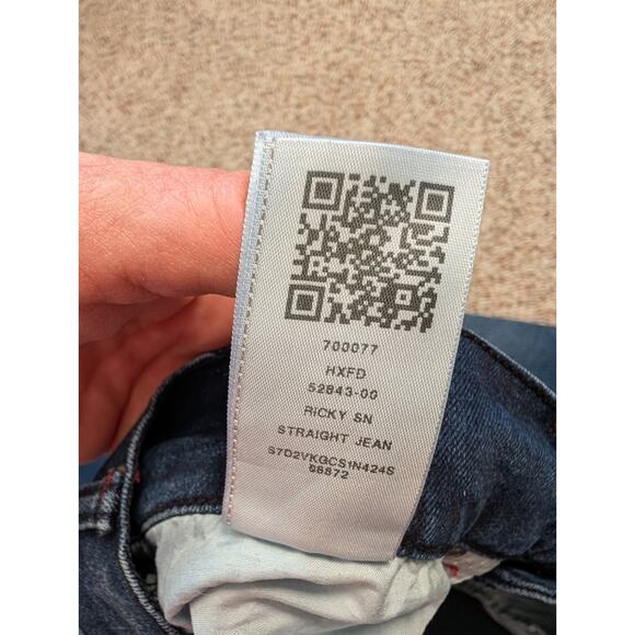 TRUE RELIGION, Ricky, Relaxed Straight leg Men's Jeans/Pants 36X33; Blue Denim - Picture 10 of 11